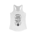 Iced Coffee & Worship Music Racerback Tank
