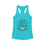 Ain't No Hood Like Biblical Motherhood Racerback Tank