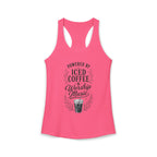 Iced Coffee & Worship Music Racerback Tank
