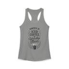 Iced Coffee & Worship Music Racerback Tank