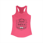 Ain't No Hood Like Biblical Motherhood Racerback Tank