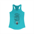 Iced Coffee & Worship Music Racerback Tank