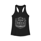 Ain't No Hood Like Biblical Motherhood Racerback Tank