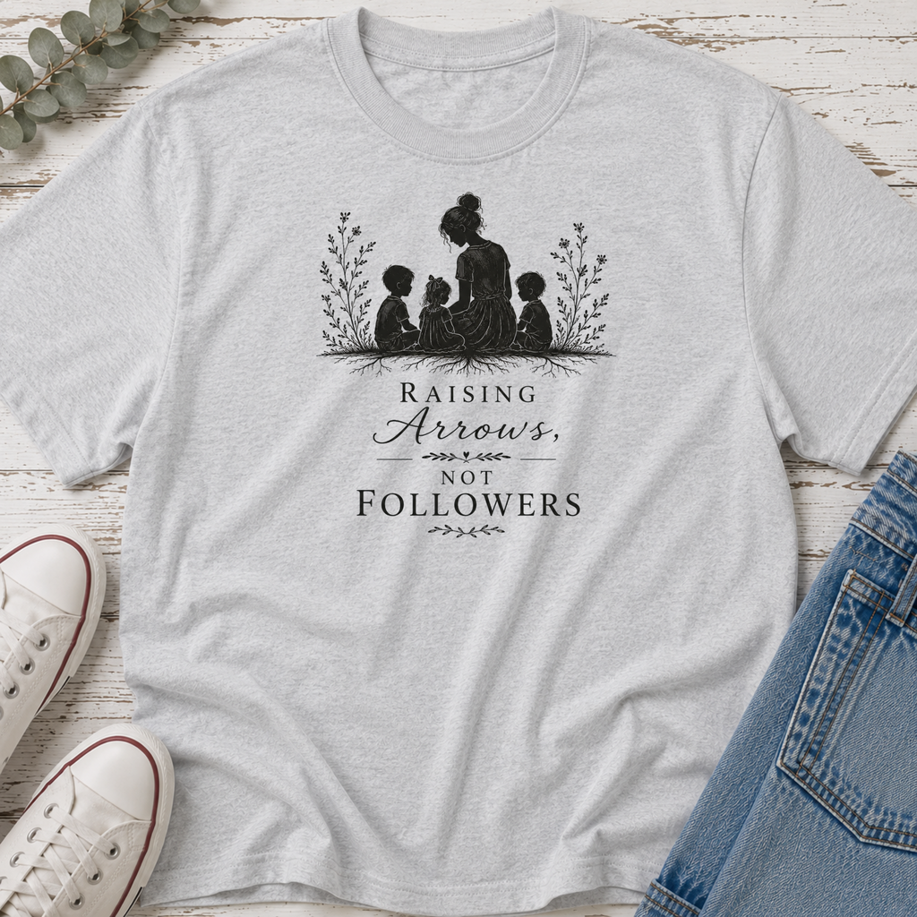 Raising Arrows, Not Followers Silhouette Tee