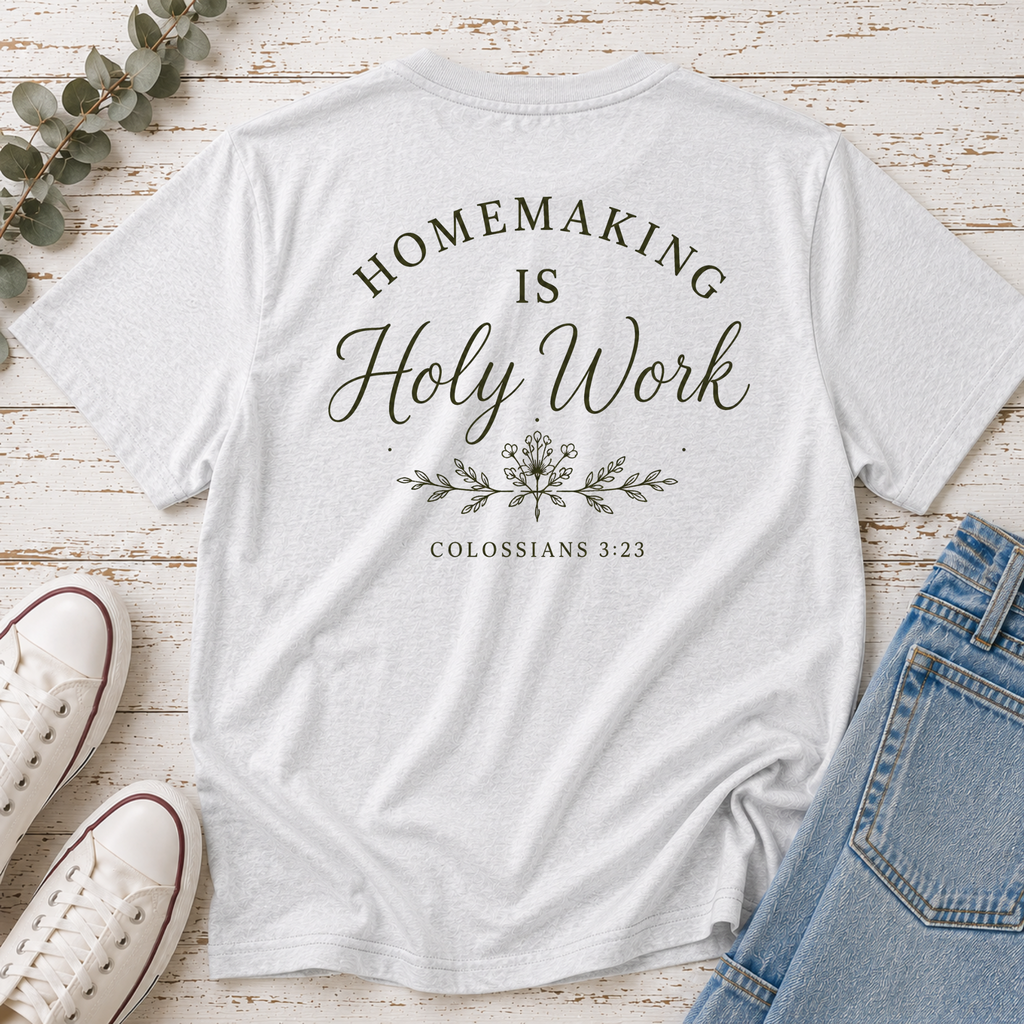 Homemaking is Holy Work Tee