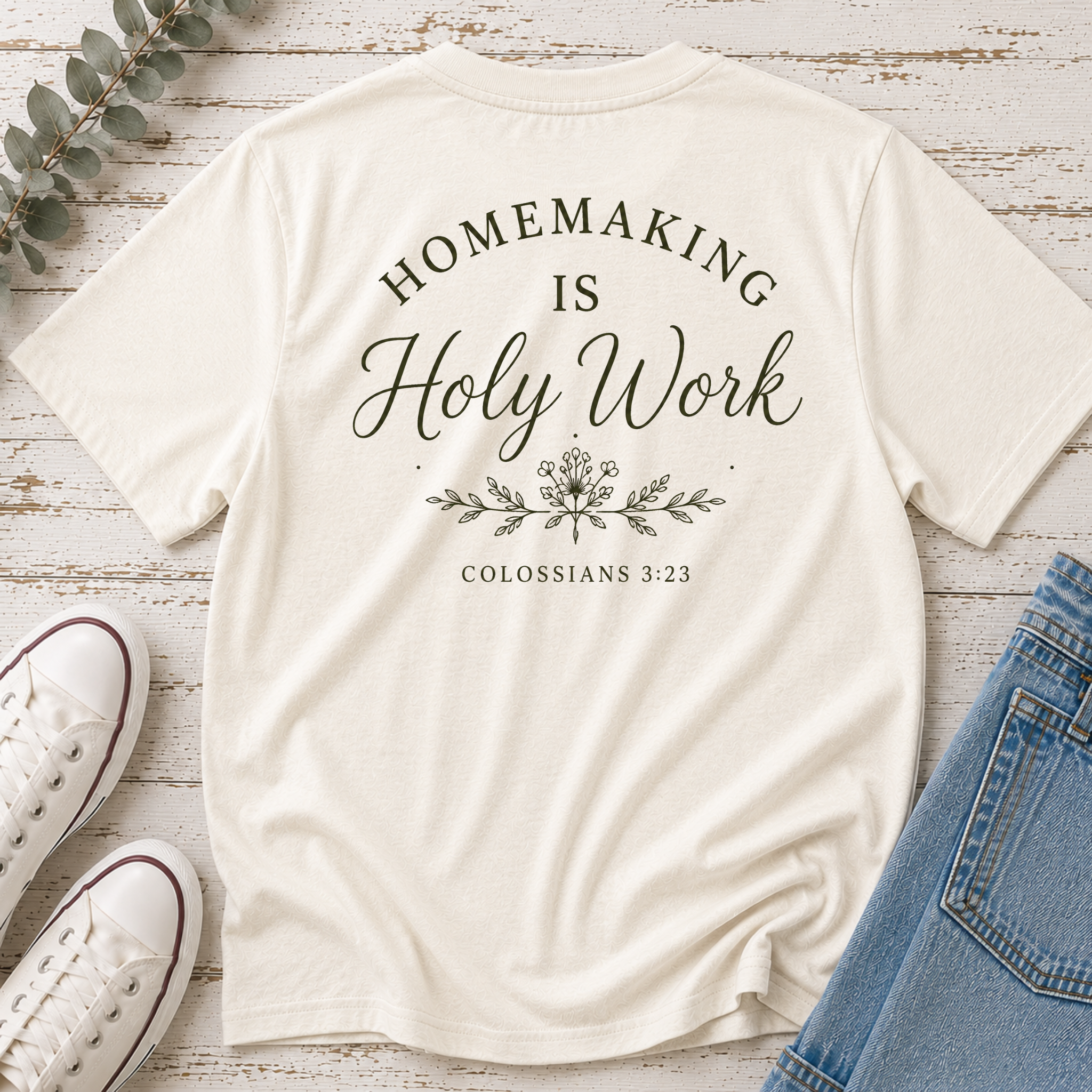 Homemaking is Holy Work Tee