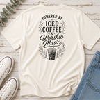 Powered by Iced Coffee & Worship Music Tee