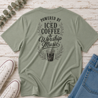 Powered by Iced Coffee & Worship Music Tee