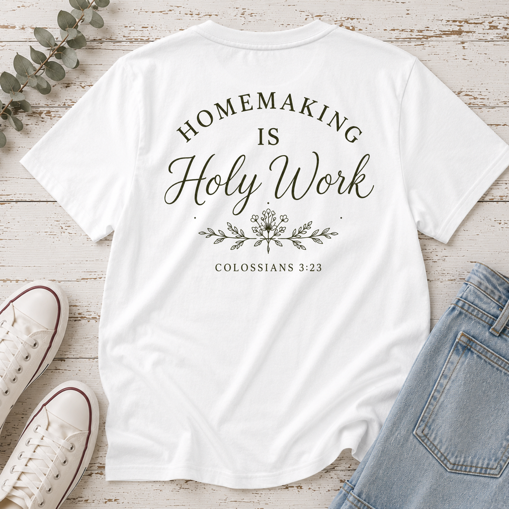 Homemaking is Holy Work Tee