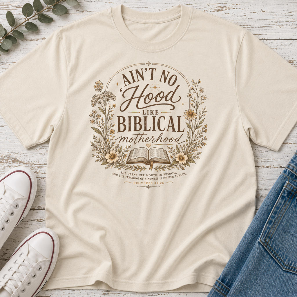 Ain't No Hood Like Biblical Motherhood Tee