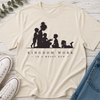 Kingdom Work in a Messy Bun Silhouette Tee