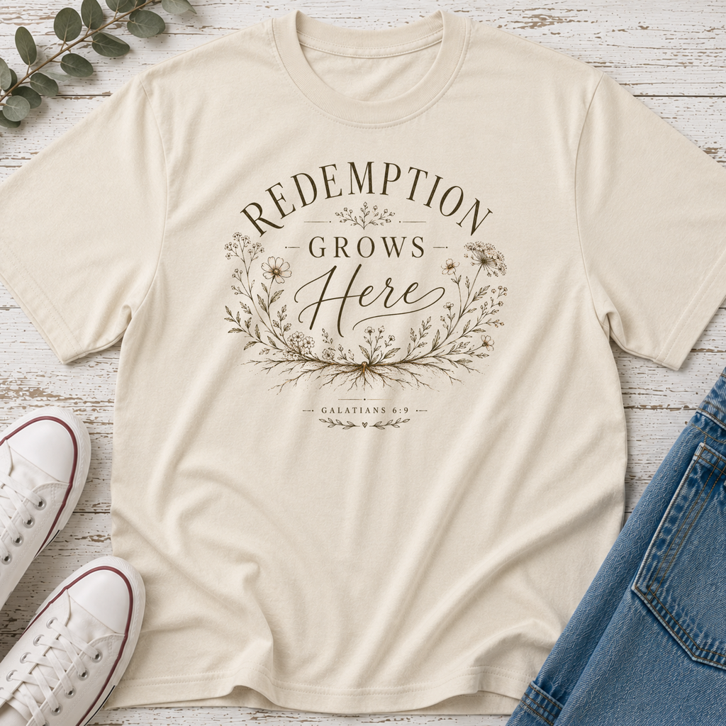 Redemption Grows Here Colored Tee