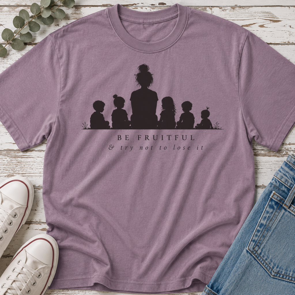 Be Fruitful & Try Not to Lose It Silhouette Tee