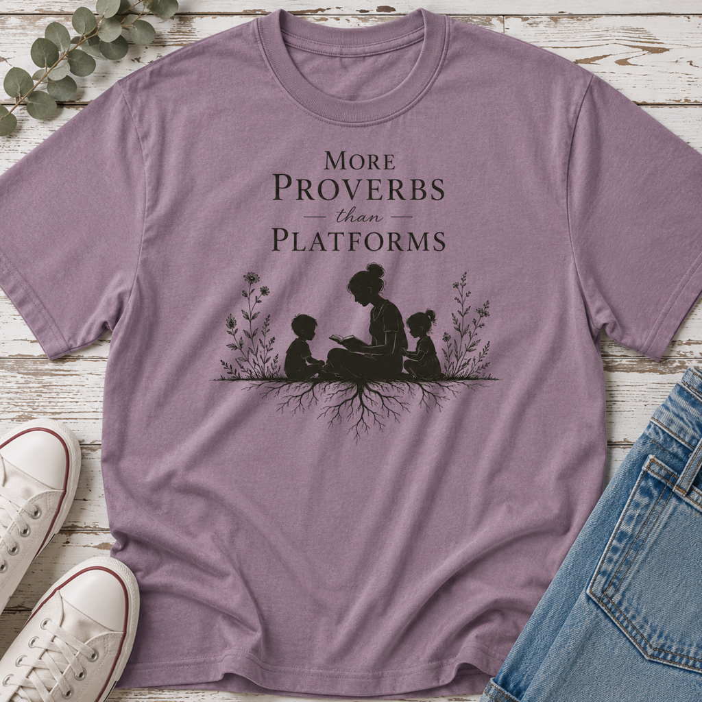More Proverbs Than Platforms Silhouette Tee