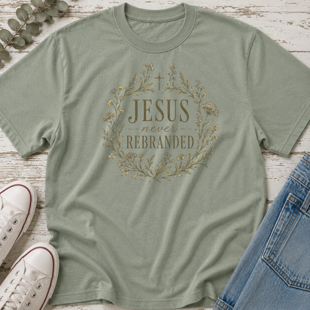 Jesus Never Rebranded Colored Tee