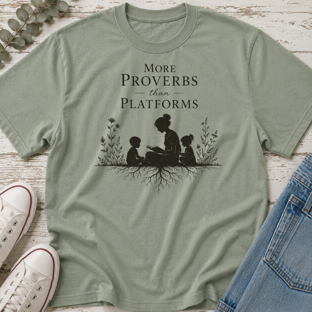 More Proverbs Than Platforms Silhouette Tee