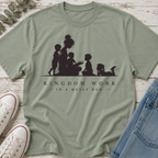Kingdom Work in a Messy Bun Silhouette Tee