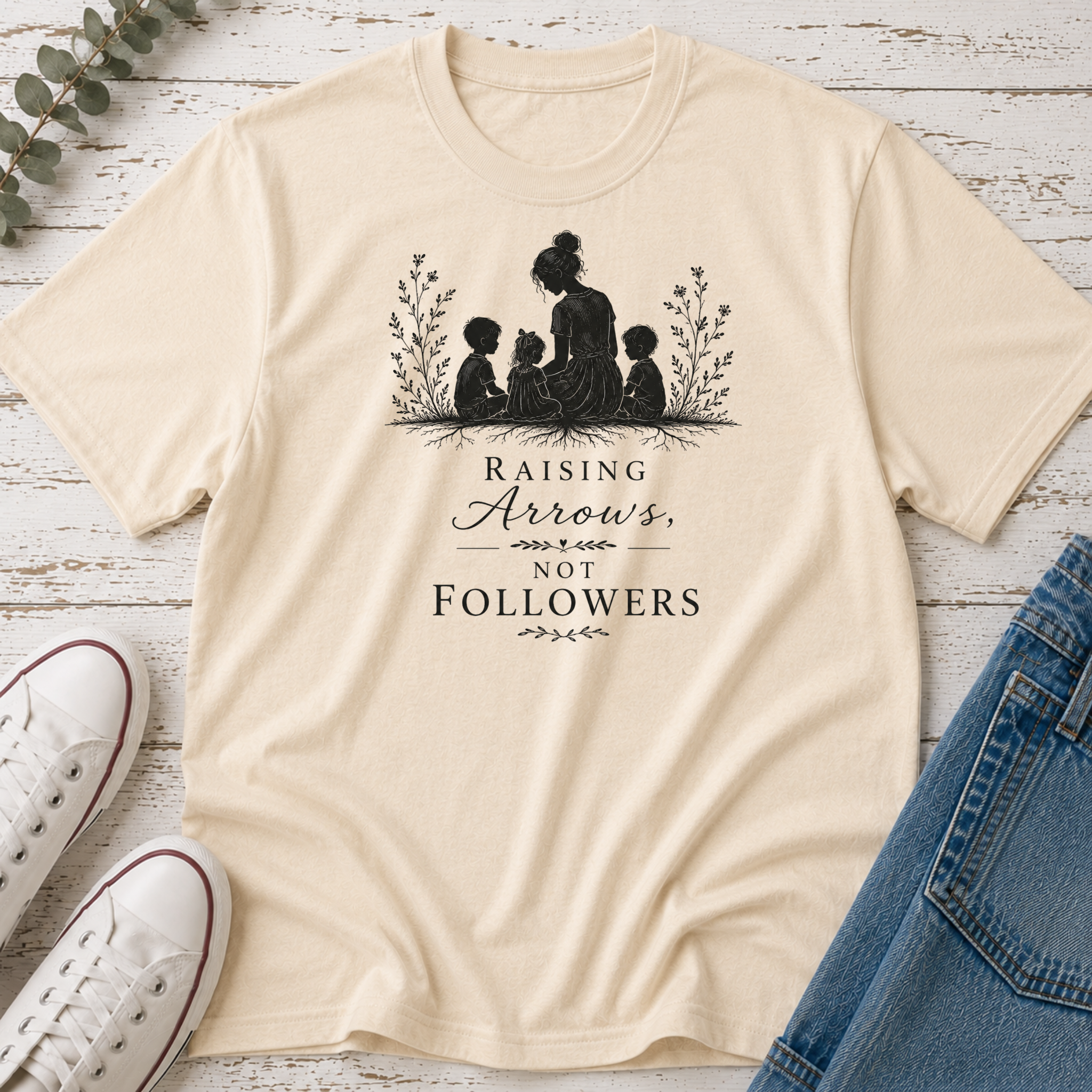 Raising Arrows, Not Followers Silhouette Tee