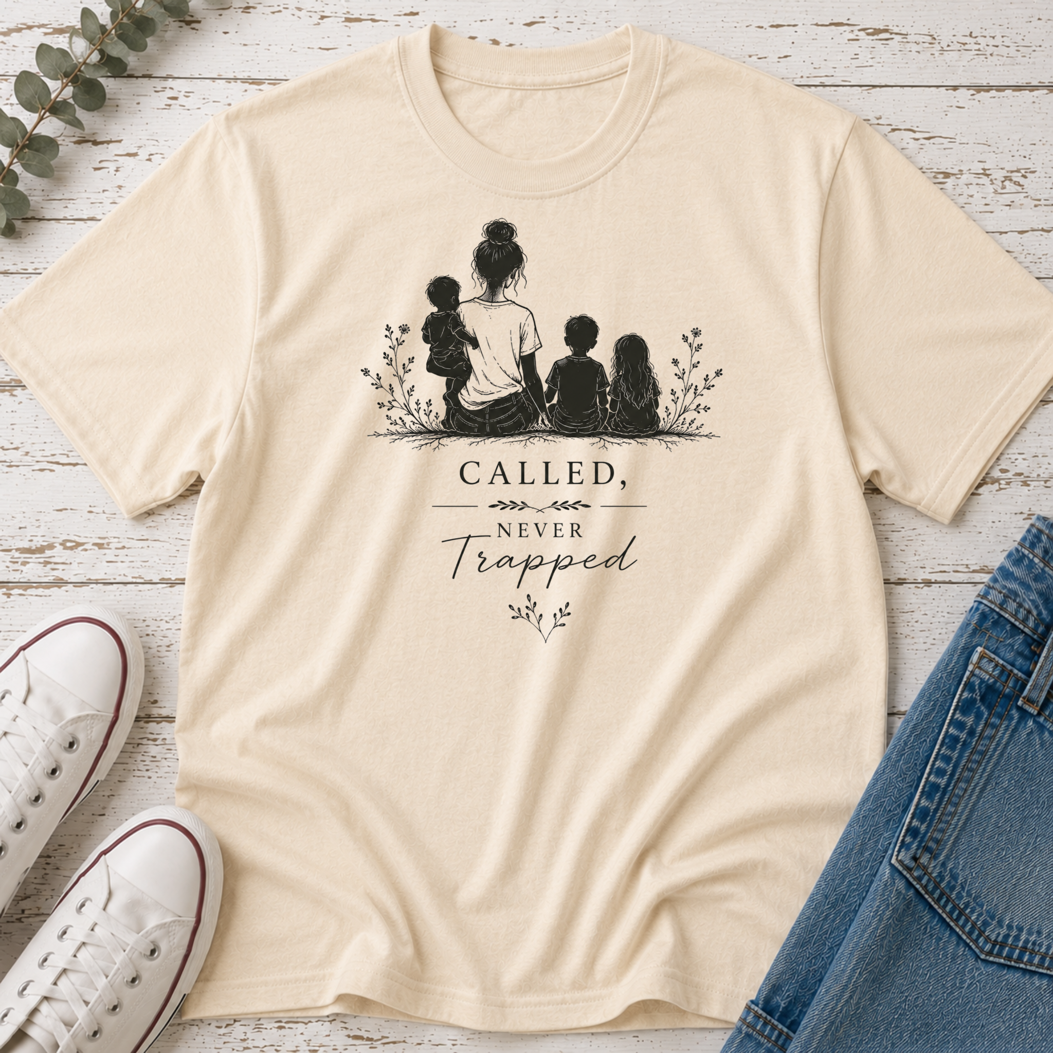 Called, Never Trapped Silhouette Tee