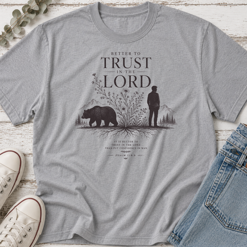 Man vs Bear Trust in God Tee