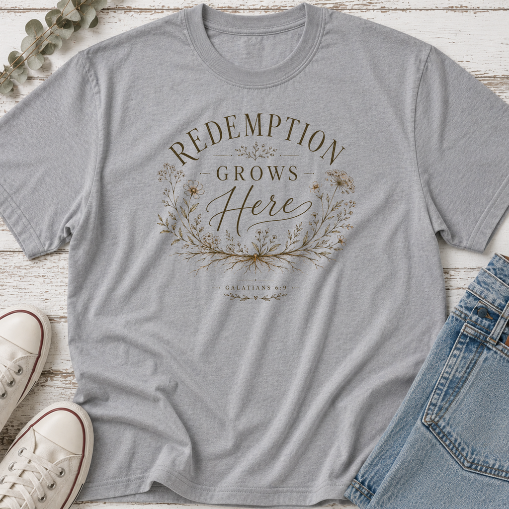 Redemption Grows Here Colored Tee