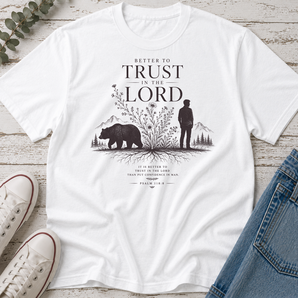 Man vs Bear Trust in God Tee