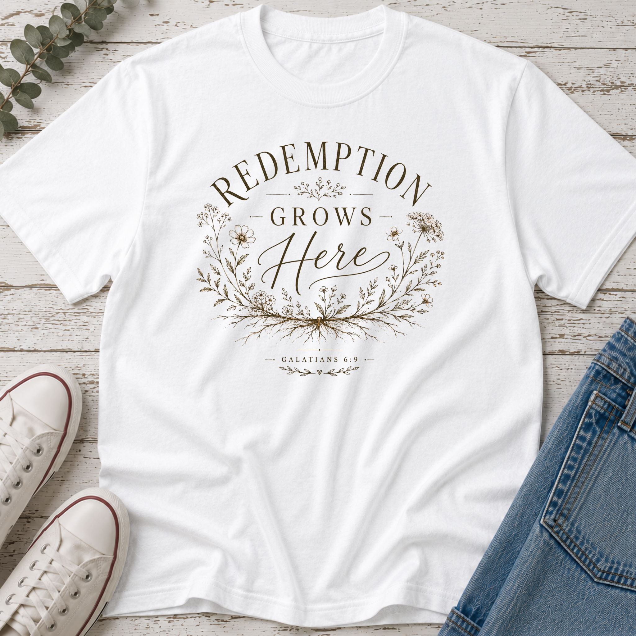 Redemption Grows Here Colored Tee